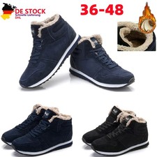 Herren Damen Warm Gefüttert Stiefel Schneeschuhe Winterboots Stiefeletten Schuhe