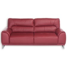 3-Sitzer Sofa - rot -