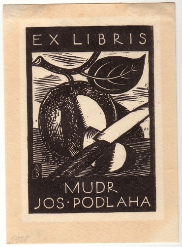 Antonin burka exlibris für - exlibris,