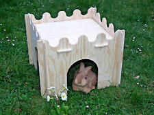 Praktisches großes Hasen Zwerg Kaninchen Haus zerlegbar Kaninchen Burg aus Holz