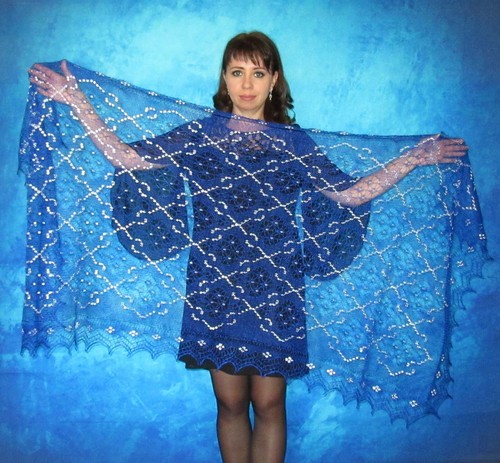 Gestrickter ziegenflaum schal - gestrickter,