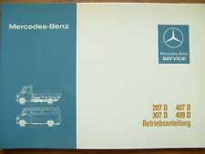 TN - OM 616 / 617 207 307 407 409 D Betriebsanleitung Manual Mercedes-Benz
