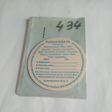 Bierdeckel, Fussball WM 74