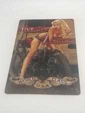 Blechschild Vintage, Frau mit