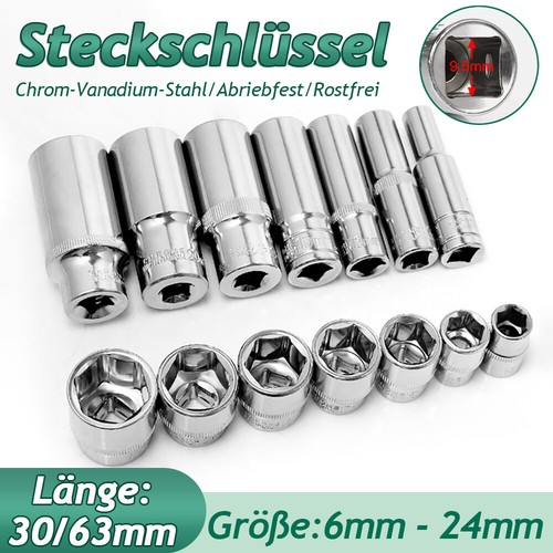 Steckschlüssel sechskant - 3/8",