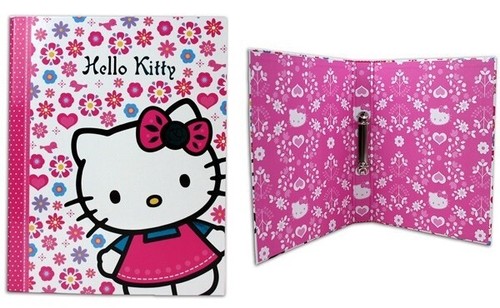 Hello kitty ringhefter pink - hello, a4