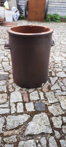 Alter steinguttopf tontopf - alter,