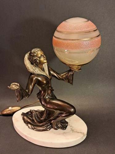 Art déco figurenlampe aus - déco,