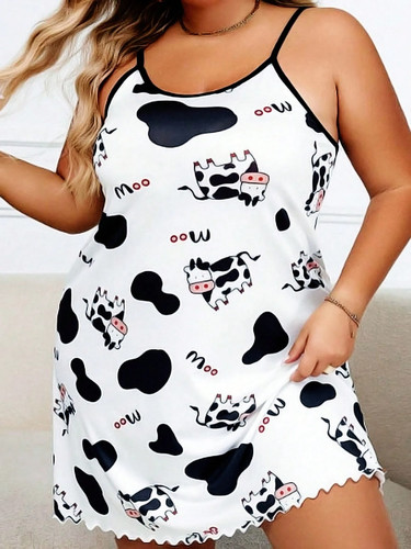 Bequemes plus size nachthemd - bequemes,