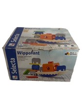 Selecta Wippofant Motorikspielzeug Balancespiel Elefanten Holz Kinder Mehrfarbig