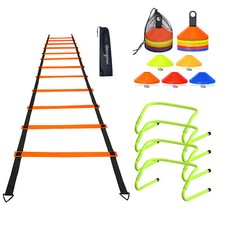 Agility Leiter Koordinationsleiter Markierungshütchen Fußballtraining Werkzeuge