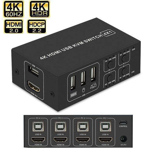 Port hdmi kvm - 4,