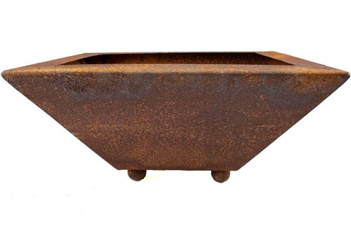 Rost pflanzschale rund eckig - rund,