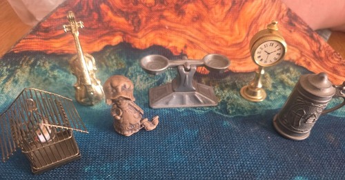Miniatur figuren zinn messing - ,