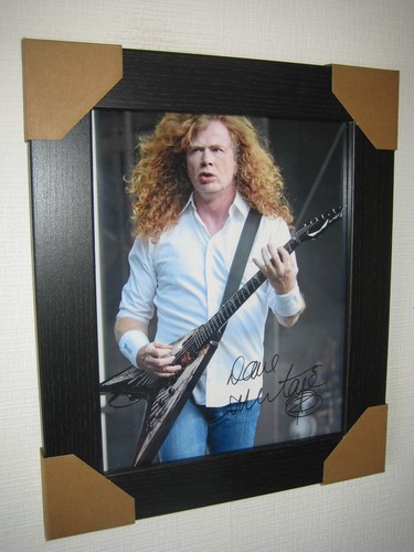 Dave mustaine signiertes foto - mustaine,