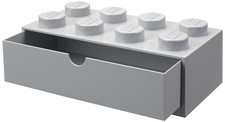 LEGO Schubladenbox DESK DRAWER 8, 1 Schub, grau