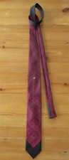 Schicke Krawatte 70er Jahre, lila schwarz vintage Mode, Fasching, Verkleiden