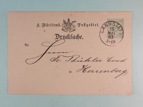 Württemberg ganzsache drp - württemberg,