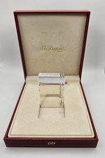 St. Dupont Ligne 2 Gatsby Feuerzeug Silber Linien OVP Fullset Revisioniert