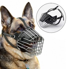 Hundemaulkorb Metall Beißkorb Sicherheitskorb Verstellbar Deutscher Schäferhund!
