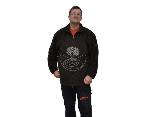Fleecejacke oliv braun - fleecejacke, oliv/braun