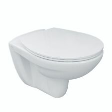 Wand-Tiefspül-WC Ausladung 540 mm Abgang waagerecht inkluvie WC-Sitz in weiß