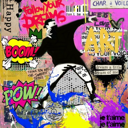 Motiv banksy hommage xxl - motiv,