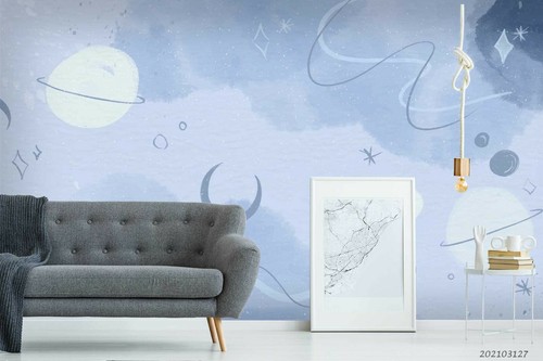 Blau weltraum planet tapete - weltraum,