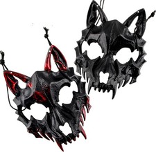 Halloween Wolf Maske, 2 Stück