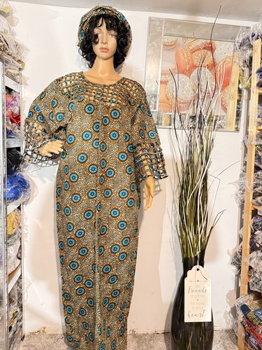 Afrikanisches langes netzkleid - langes,