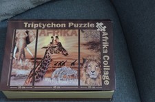 1530 Teile Triptychon - Puzzle " Afrika Collage "  Teile fehlen