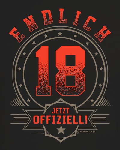 Geburtstag shirt endlich - 18.geburtstag,