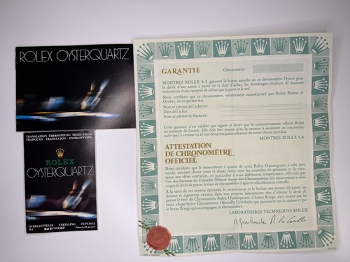 Rolex original 100 warranty - original,