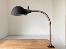 alte Kaiser Idell 6564 Werkstattlampe Klemmlampe Bauhaus Lampe 30er