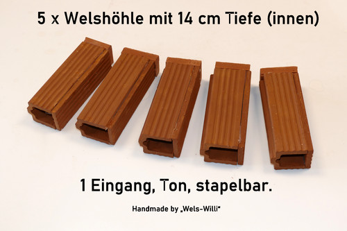 Höhlen 5 cm ton - höhlen, ca.