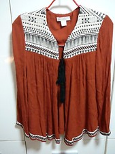 H H&M Blusejacke Tunika Gr 36