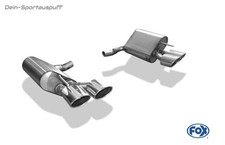 Fox Duplex Sportauspuff Mercedes SL R230 Facelift ab 2006 2x115x85mm oval