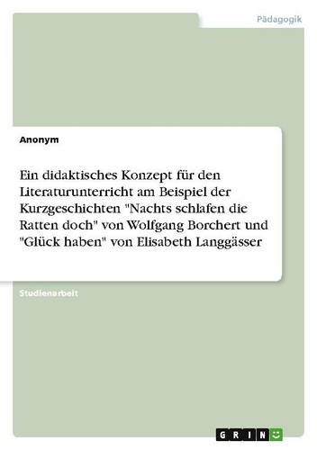 Ein didaktisches konzept für - konzept,