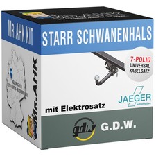 GDW Anhängerkupplung starr für Mercedes C-Klasse W202 Kombi mit 7pol Elektrosatz