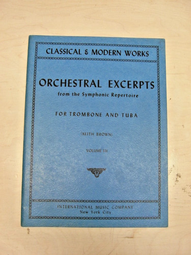 Alte noten orchestral excerpts - noten,