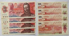 4 x 50 Kronen Banknoten