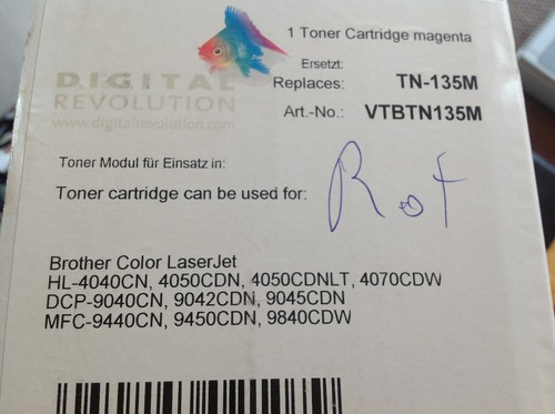 Toner 135m brother magenta - toner,