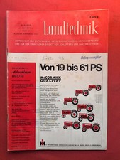 Sonderheft Ackerschlepper 1965/66- Zeitschrift Landtechnik  Güldner Lanz IHC