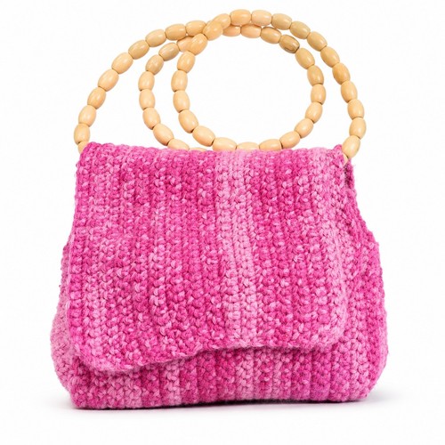 Handgehäkelte rosa