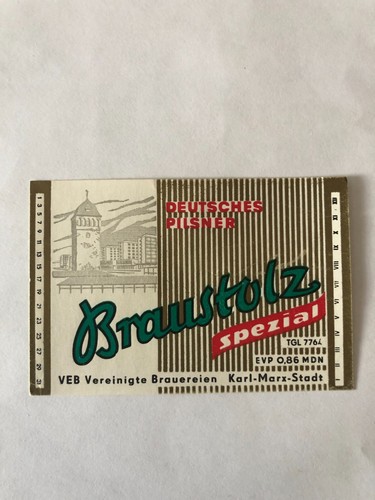 Bieretikett braustolz brauerei - bieretikett, braustolz-brauerei