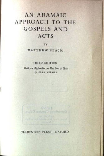 Aramaic approach the - an,