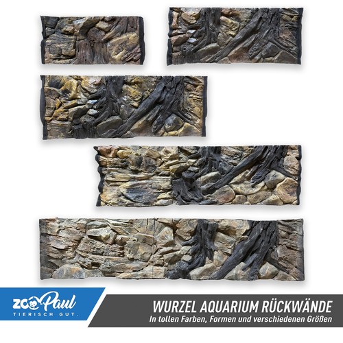 Aquarium rückwand 50x30 - 3d,