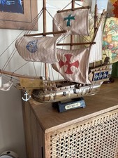 Santa Maria Schiff Modell 1492 Holz Modellschiff