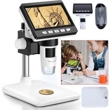 4.3" Digital Mikroskop 1000X IPS Handmikroskop USB Mikroskoplupe mit LCD-Anzeige