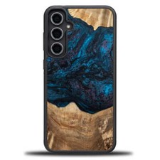 Handyhülle für Galaxy S23 FE 5G Bewood Unique Planets Neptun Holzhülle Case Etui